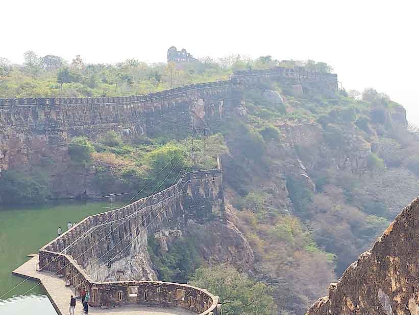 Iconic view of the Gaumukh Kund and ramparts - pic Shoumojit Banerjee 