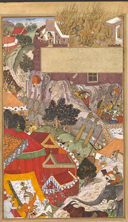 The Burning of the Rajput women during the siege of Chitor