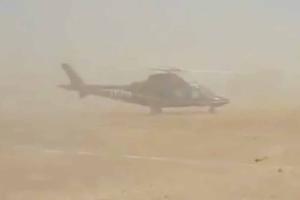 Bhujbal’s chopper lands in Pune parking lot