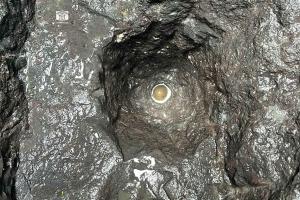 Old stone Shivalinga unearthed in Trimbakeshwar