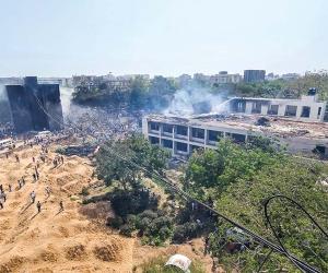 Plane crashes two min after take-off