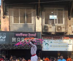 The colours of Gudhi Padwa celebrations in Girgaum, Mumbai, on Thursday