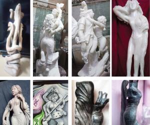 Retired lecturer creates intricate sculptures by hand