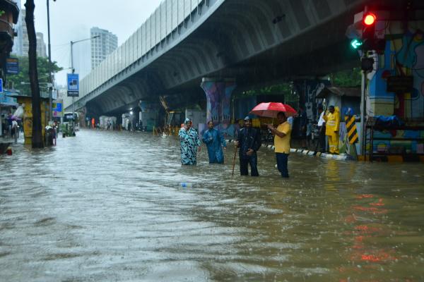 Mumbai suffered from rainfall